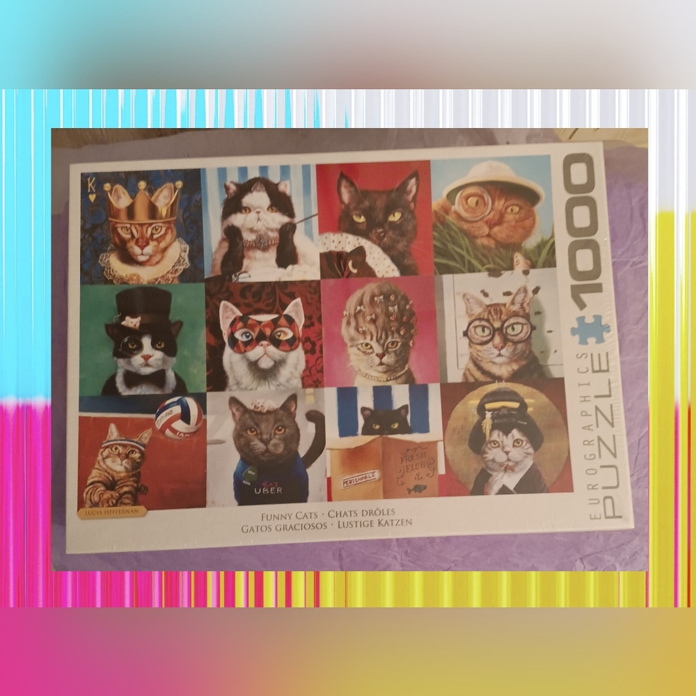 FUnny Cat (1000 piece) Jigsaw Puzzle